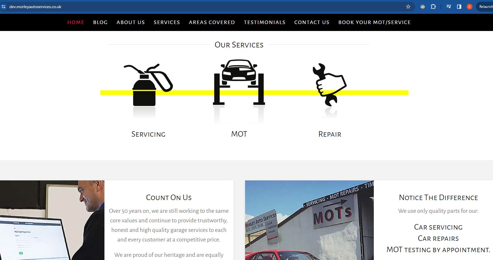 widget on website